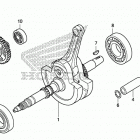 SXS700M2 A Коленчатый вал и поршни