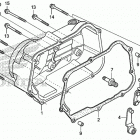 TRX90X AC Крышка картера правая