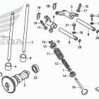 SXS500M 2AC Распределительный вал и клапана