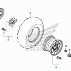 TRX420TM1 A Переднее колесо