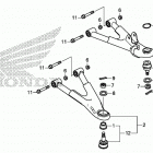 SXS500M 2AC Передняя подвеска