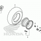 TRX420TM1 A Переднее колесо