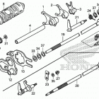 TRX250TM1 Вилка переключения передач