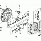 TRX250TM1 Передний тормоз