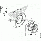 TRX250TM1 Переднее колесо