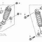 TRX250TM1 Передние аммортизаторы