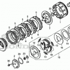 TRX250X AC Сцепление