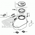 SXS500M 2AC Топливный бак