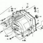 TRX250X AC Передняя крышка картера