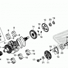 SXS1000M5D A Коленчатый вал и поршни