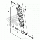 TRX250X AC Задние амортизаторы