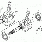 TRX420TM1 A Коленчатый вал и поршни