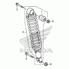 TRX420TM1 A Задние амортизаторы