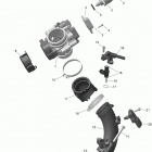 004 - Outlander MAX 450 EFI - North America 01- engine - air intake manifold and throttle body - 450