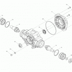 003 - Outlander T 6X6 - 1000 EFI - XU+ - T Regulation 04- drive - rear section - middle drive unit