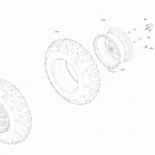 002 - Outlander 570 EFI - STD - International 04- drive - front section - wheels  - std