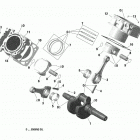 006 - Outlander T MAX 6X6 - 1000 EFI - T Regulation Коленвал,поршень и цилиндр