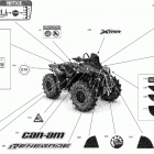 002 - Renegade 1000R EFI - XMR - NEO YELLOW - CE 07- body - decals