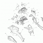 001 - Outlander MAX 6X6 - 450 EFI - North America 09- body - middle section - squadron green