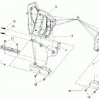 004 - DS 250 09- front bumper and footrests north america, internatio...