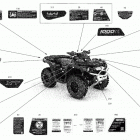 005 - Outlander 1000R EFI - XT_XTP_XXC - North America 07- body - decals - xt