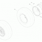 002 - Outlander 570 EFI - STD - International 04- drive - rear section - wheels - std