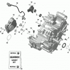 001 - Outlander 650 EFI - XU - CE 01- rotax - gear box and components 420686214