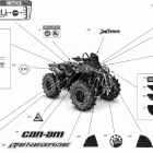004 - Renegade 1000R EFI - XMR - NEO YELLOW - International 07- body - decals