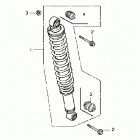 TRX250TE Задний амортизатор