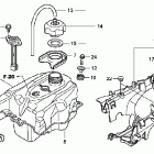 TRX420TE Топливный бак