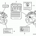 TRX420TE Наклейки предупреждения