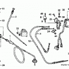 TRX250TE Рычаги & переключатели & тросы