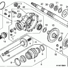 TRX420TE Редуктор задний