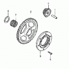 TRX400FA Шестерни стартера