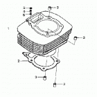 TRX400FA Цилиндр