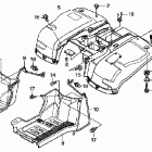 TRX250TE Заднее крыло