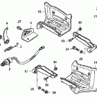 TRX400EX Подножки и педали