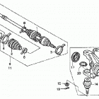 TRX400FA Кулак поворотный