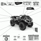 008 - Outlander 1000R EFI - XMR - International - Non-European Communities 09- decals - xmr