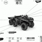 001 - Outlander 6X6 - 650 EFI - International 09- decals - dps