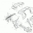 004 - Outlander T MAX 6X6 - 450 EFI - T Regulation 09- body - front section - squadron green