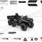 001 - Outlander T 6X6 - 450 EFI - T Regulation 09- decals - pro+