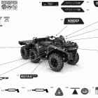 003 - Outlander T 6X6 - 1000 EFI - T Regulation 09- decals - pro+