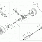 005 - Outlander 1000R EFI - XT - International 08- rear drive - common parts
