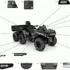 002 - Outlander MAX 6X6 - 650 EFI - North America 09- decals - dps