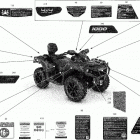 009 - Outlander MAX 1000R EFI - North America 09- decals - xt