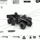 001 - Outlander T 6X6 - 450 EFI - T Regulation 09- decals - std