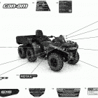 001 - Outlander MAX 6X6 - 450 EFI - North America 09- decals - dps