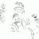 002 - Renegade T 1000 EFI - T Regulation 09- body - front section - carbon black