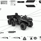 004 - Outlander T MAX 6X6 - 450 EFI - T Regulation 09- decals - pro+ - dps